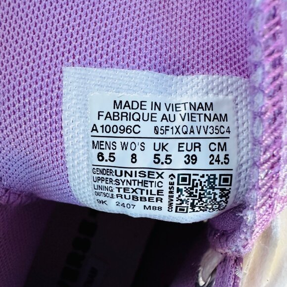 ⭐Converse Run Star Hike Hi 8 Women Shoes Sneaker Purple Glitter Sneakers A10096C - Picture 9 of 12